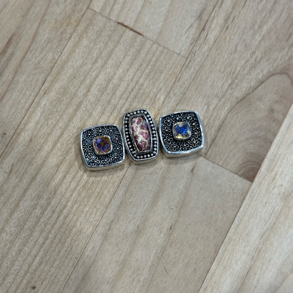 Set Of 3 Lori Bonn Slide Charms